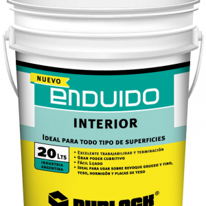 ENDUIDO INTERIOR BALDE X 20 LITROS